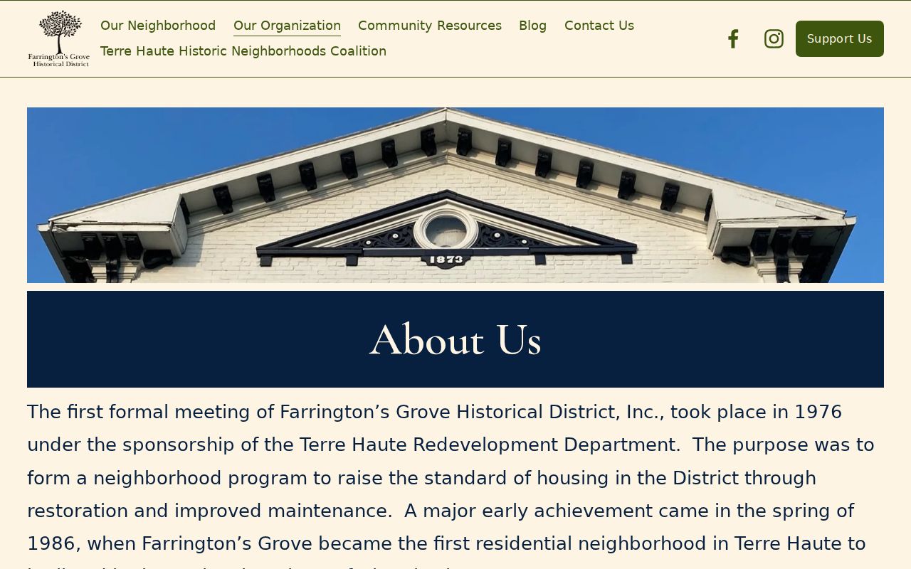 Farrington Grove Historic District public neighborhood page