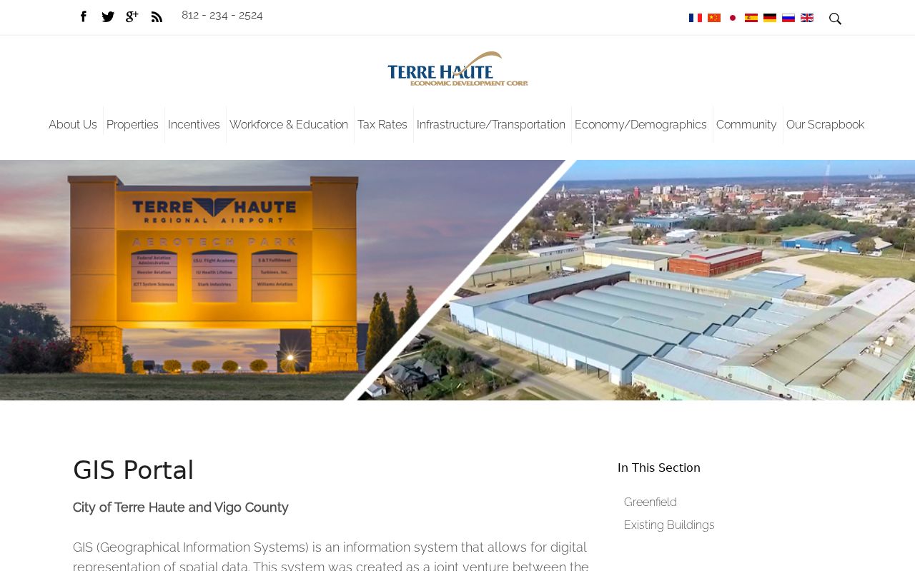 Terre Haute street directory GIS portal guide